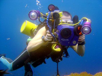 Diver Taking Pictures